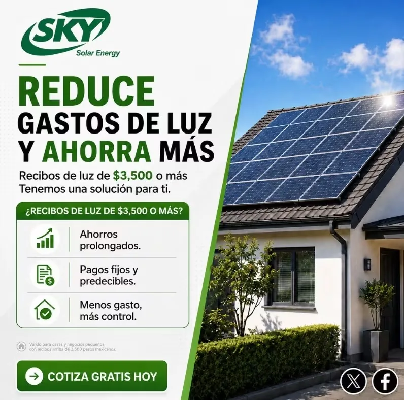 Paneles solares residenciales
